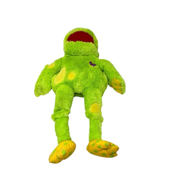 Gymboree Play And Music Green Frog Puppet Plush Toy 18 Months & Up 16 Inch NEW - Picture 3 of 14